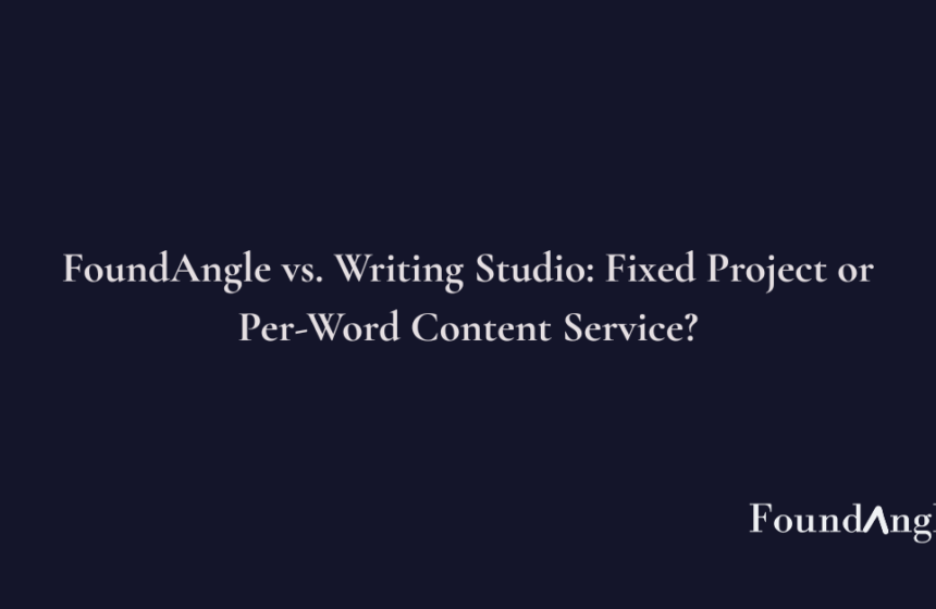 FoundAngle vs. Writing Studio